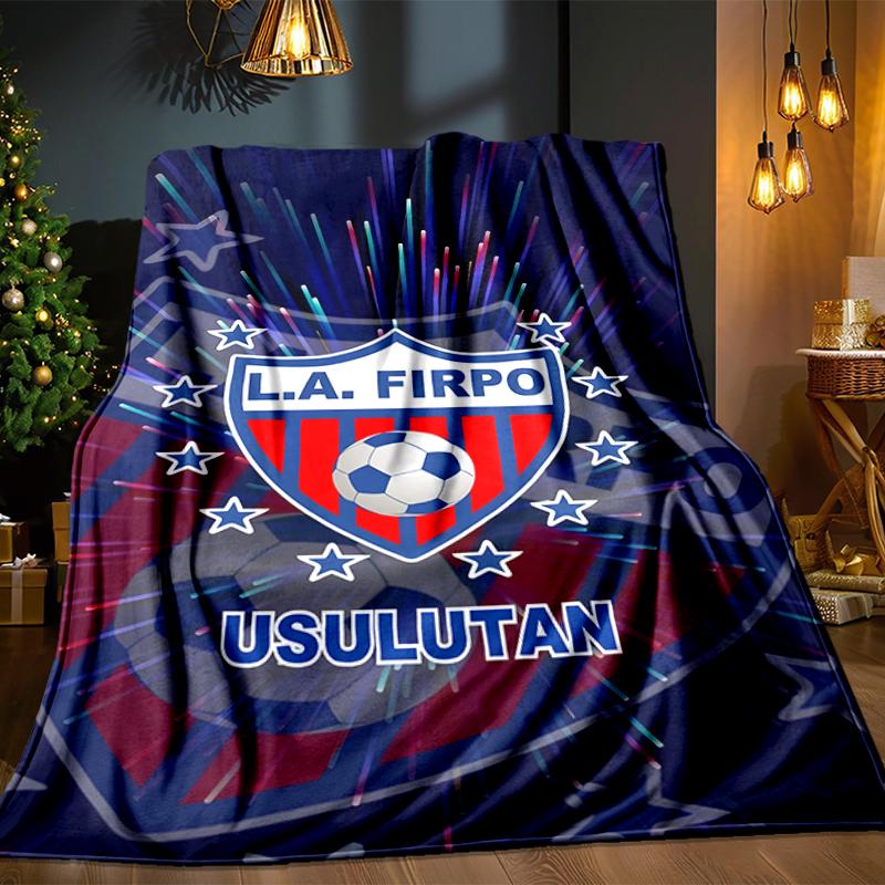 Firpo Soccer Crest Blanket Lightweight Ideal Bedding Blanket Perfect for Travel, Camping, Living Rooms, Offices, Sofas, Fan Christmas gift