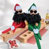 Christmas Elf Red Green Full Beard Elf Christmas Tree Ornament Happy New Year Christmas Doll Home Decoration