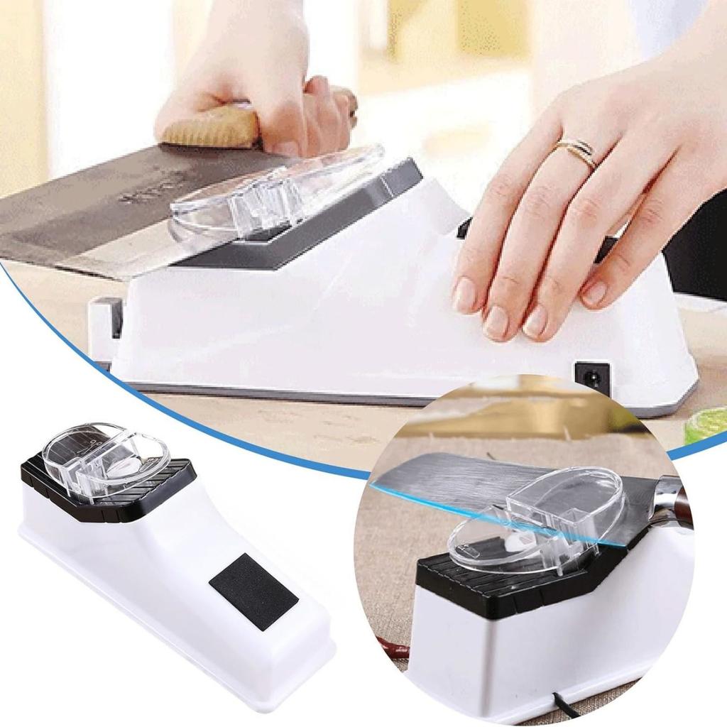 Electric Knife Sharpener 5 Seconds Quick Sharpening Polishing With Protective Cover Portable Kitchen Knife Sharpener Tools For Home