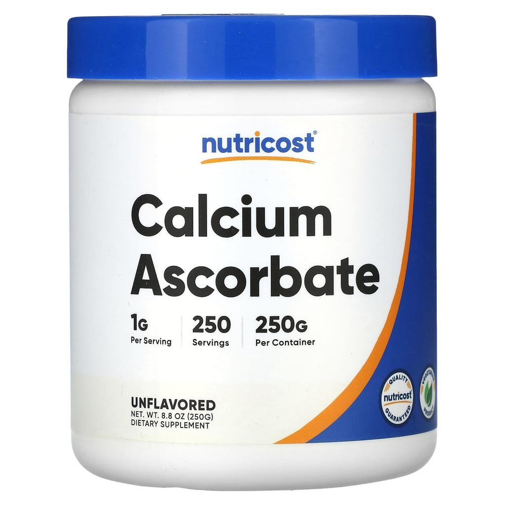 Nutricost Calcium Ascorbate Powder, Unflavored, 8.8 Oz (250 G)