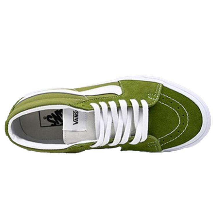 Vans Sk8 Canvas Модный тренд Полувысокие кеды для скейтбординга Унисекс кроссовки Армейский зеленый VN0A3WM3609