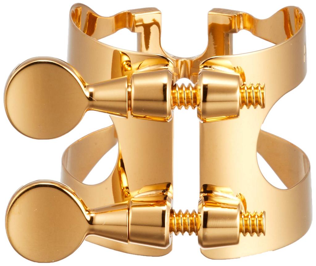 Harrison Hertz Alto Saxophone Ligature A3 Gold Plated Finish