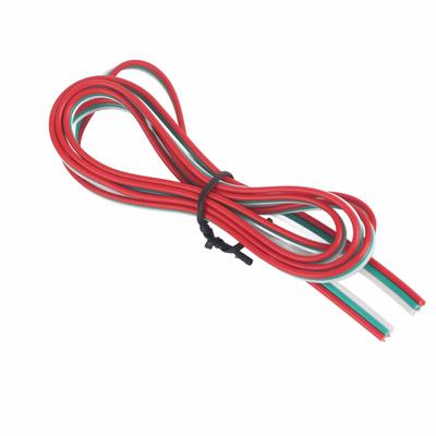 Удлинительный кабель 22 калибра 24AWG, отрезной, 0,3 мм2, 3-контактный, чистый медный провод, красный и зеленый