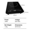 Electric Magnetic Induction Cooker Household Waterproof Small Hot Pot Heating Stove Touchpad Timing Stir-fry Dish Cooking Oven