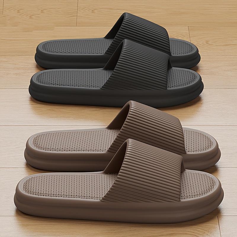 Order A Size Up Summer Slippers Flip Flops Man Indoor Home Woman Shoes EVA Soft Soled Slippers Shower Home Slides Couple Non-slip Casual Sandals