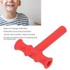 Жевательная трубка Т-образной формы Chewy Tubes для речевых тренировок, TPR, инструмент для развития оральной моторики для детей и взрослых, красный