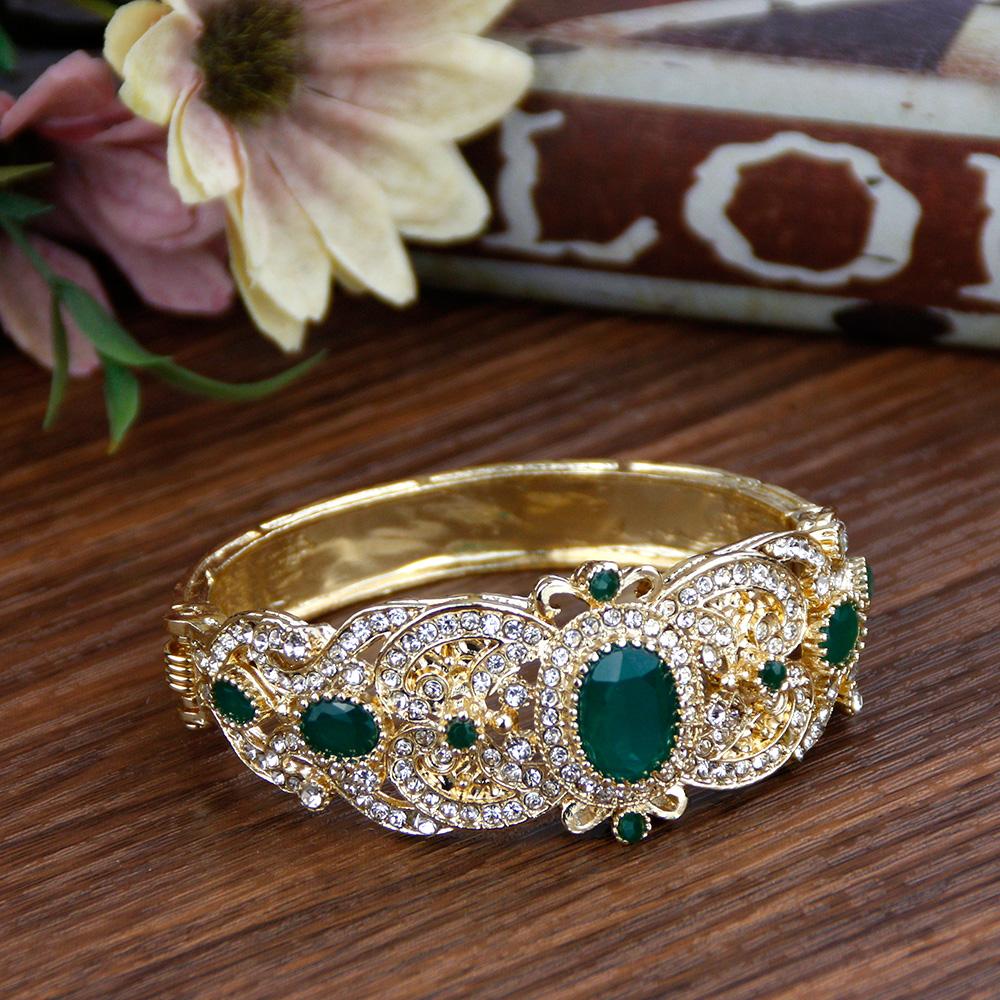 Марокканский браслет, женский браслет из кристаллов, африканские национальные свадебные украшения, свадебный подарок