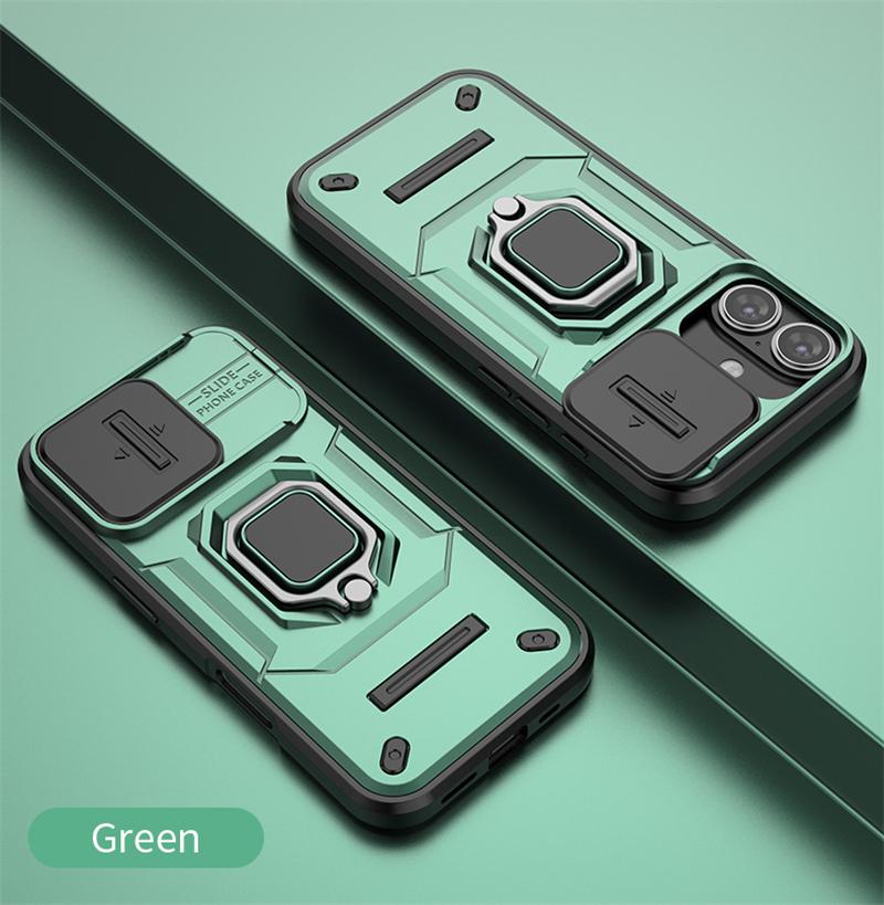 Роскошный деловой чехол-подставка для объектива камеры военного класса для iPhone 13 14 15 16 Pro Max Plus 16Pro 15Pro 13 бампер