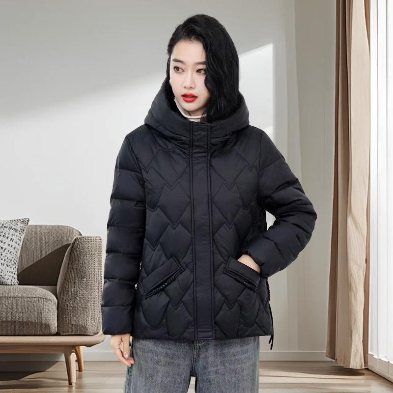 Короткая куртка-пуховик женская новая зимняя женская одежда корейская версия пальто свободное большого размера женское пальто на утином пуху