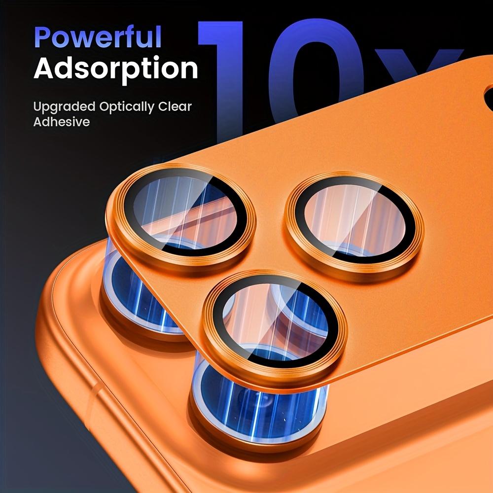 2 Sets Luxury Metal Camera Lens Protector for iPhone 17 16 15 14 Pro Max Aluminum Alloy Camera Film Original Color Tempered Glass Lens Protector