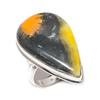 Natural Bumble Bee Jasper 925 Sterling Silver Jewelry Ring Size 7.5 z2J60