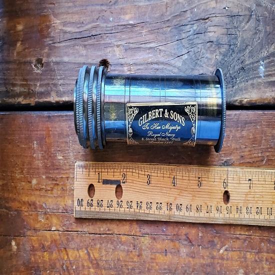 Калейдоскоп из латуни Gilbert Sons Калейдоскоп с кожаной коробкой