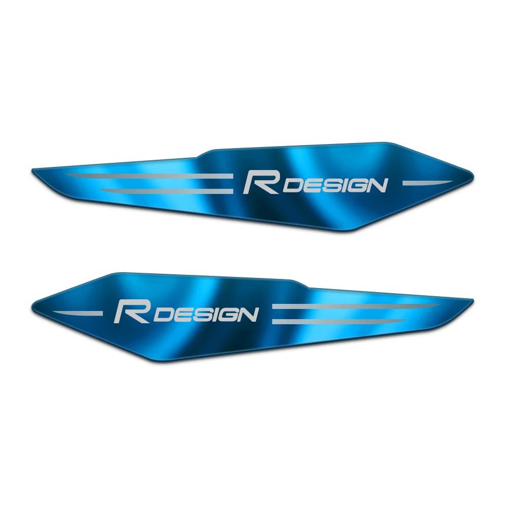 For Volvo Rdesign T6 AWD C30 C70 S40 S60 S70 S80 XC60 XC90 2Pcs Car Styling Decal 3D Reflective Metal Body Fender Badge Stickers
