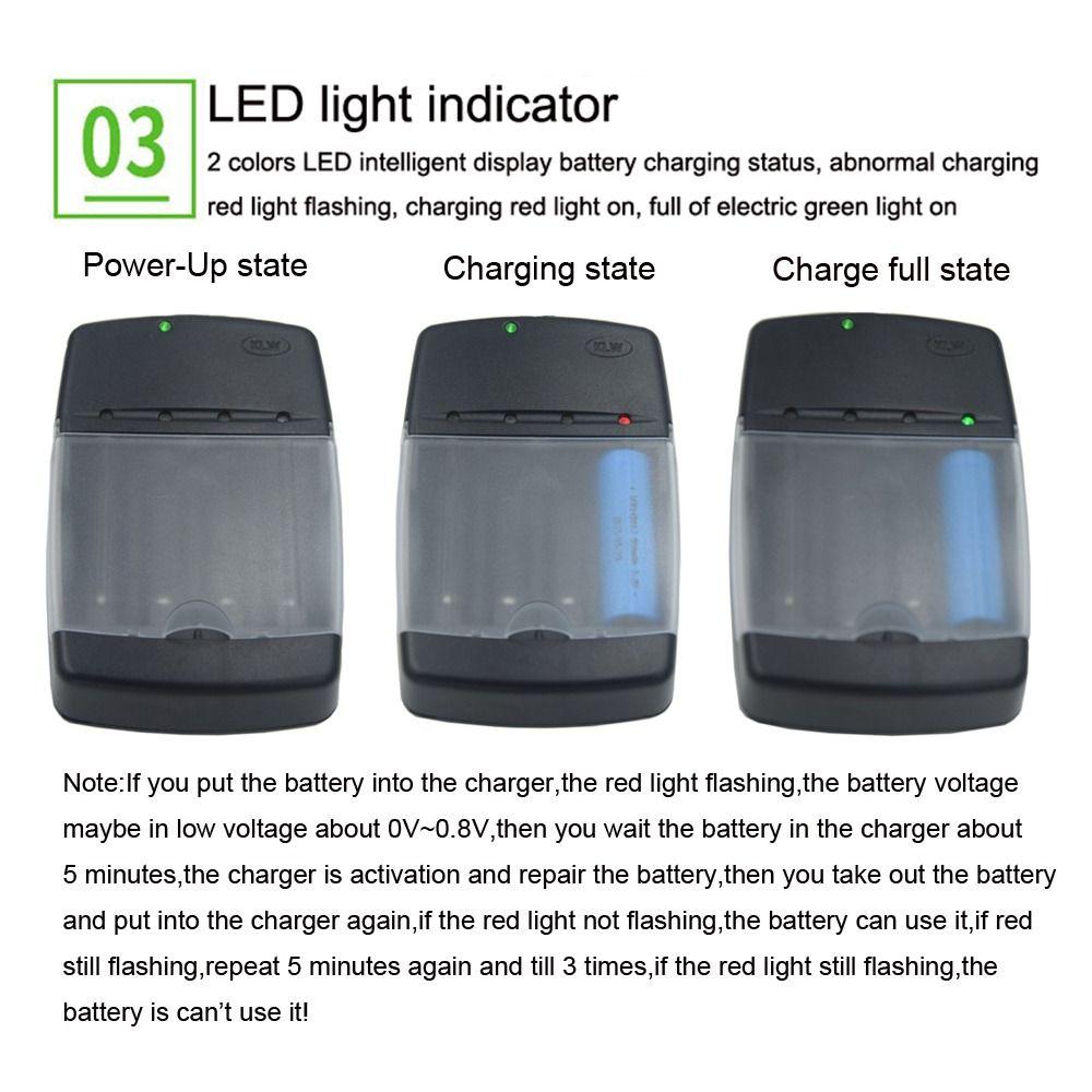 Durable Rechargeable Portable 4 Slots Fast Charging Dock Intelligent Battery Charger Adapter