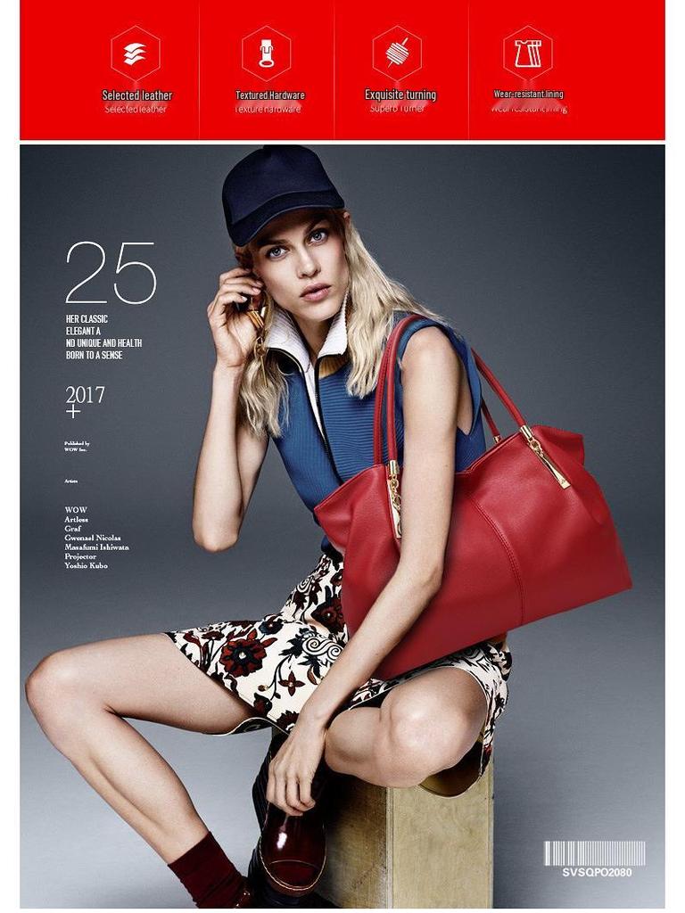 Минималистичная сумка-тоут в европейском и американском стиле 2023 года: Универсальная, вместительная сумка кроссбоди и на плечо для женщин