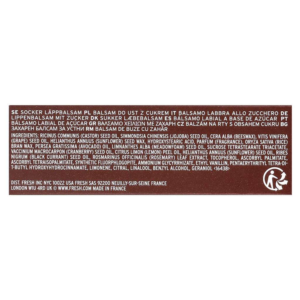 Fresh Сахарный бальзам для губ, оригинальный, 4,3 г (0,15 унции)