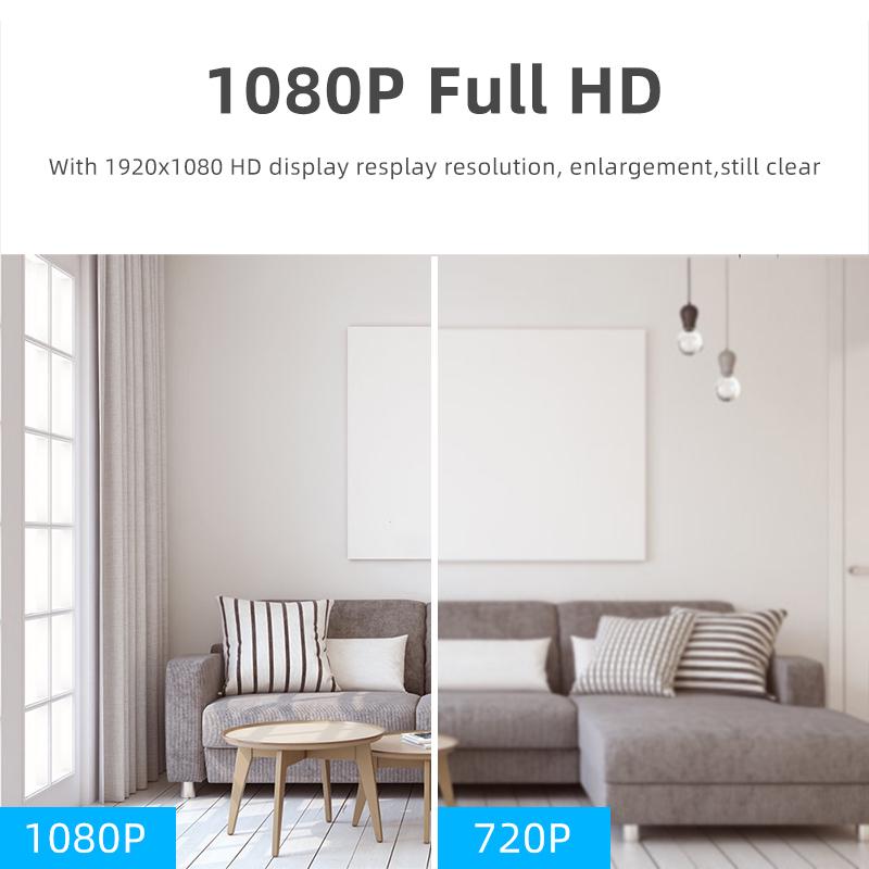 1080P Беспроводная мини-камера Wi-Fi IP камера домашней безопасности ИК ночного видения обнаружение движения радионяня