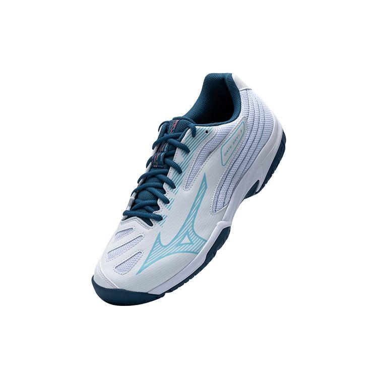 Mizuno Gate Sky Plus 3 Non-Slip Breathable Low-Top Badminton Shoes Unisex Shoes White Light-Blue 71GA234002