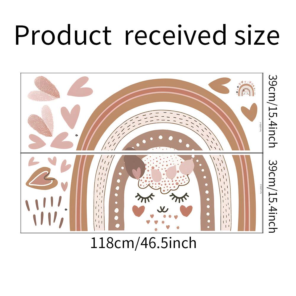 Радуга Любовь Детская Спальня Домашний Фон Стена Украшение Стены Наклейки