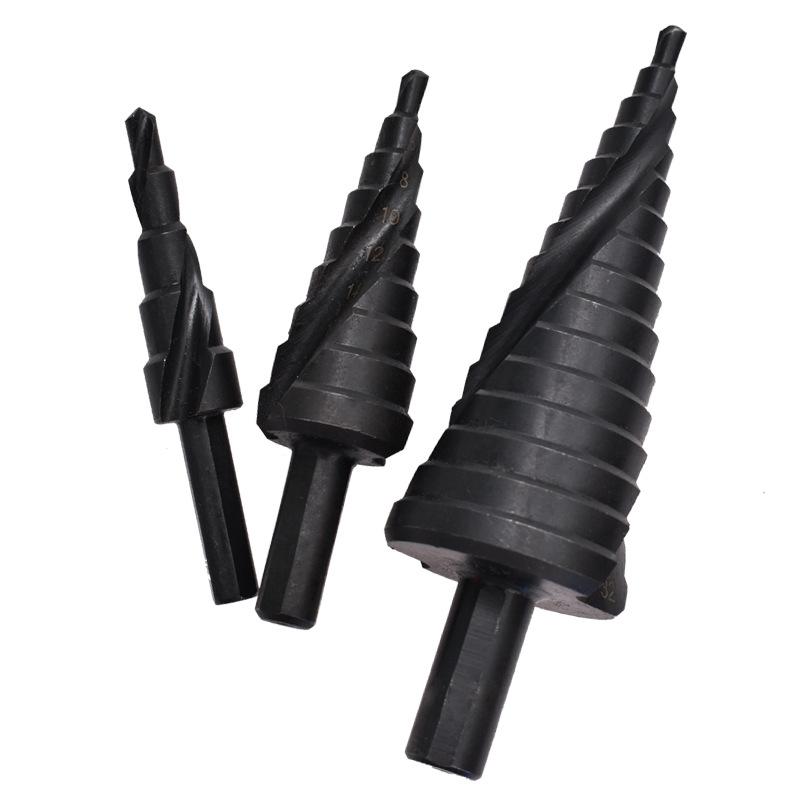 3Pcs/set 4-32MM High Speed Steel Cobalt Stepped Bit Set High Speed Steel Spiral Metal Bit HMM
