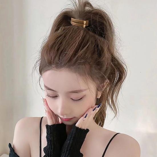 4 шт. заколки-пряжки противоскользящие зубчики высокие хвостики держатели для волос прочная металлическая пружина пластиковый держатель для хвостиков