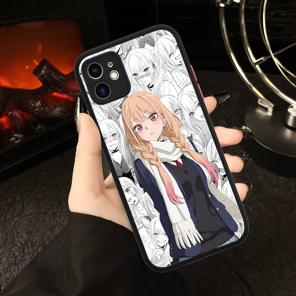 My Dress Up Darling Для iPhone 11 12 13 14 15 16 Pro Max Plus X XS MAX Задняя крышка Матовый чехол для телефона