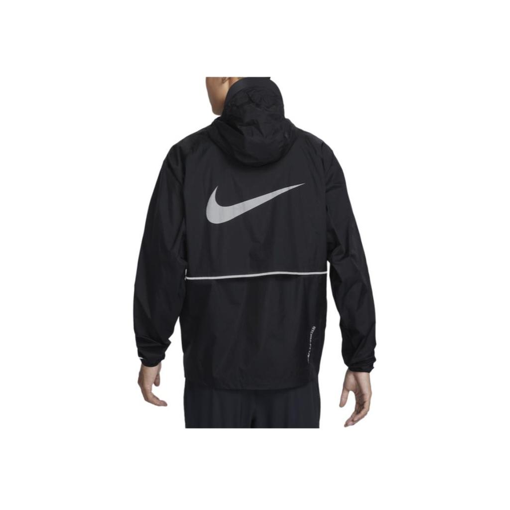 Nike Модная спортивная куртка с капюшоном для бега, мужская куртка, черная FZ0623-010