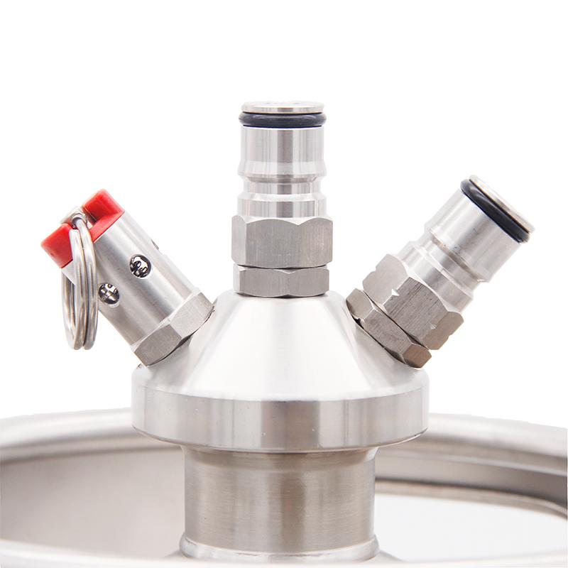 Мини-кег с краном Ball Lock, включая 50 см силиконовой трубки, диспенсер из нержавеющей стали 304, копье для домашнего пивоварения