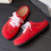 Women's Shoes New Mesh Breathable Slippers Versatile Casual Shoes Light One Pedal Half Bracket Trendy and Comfortable