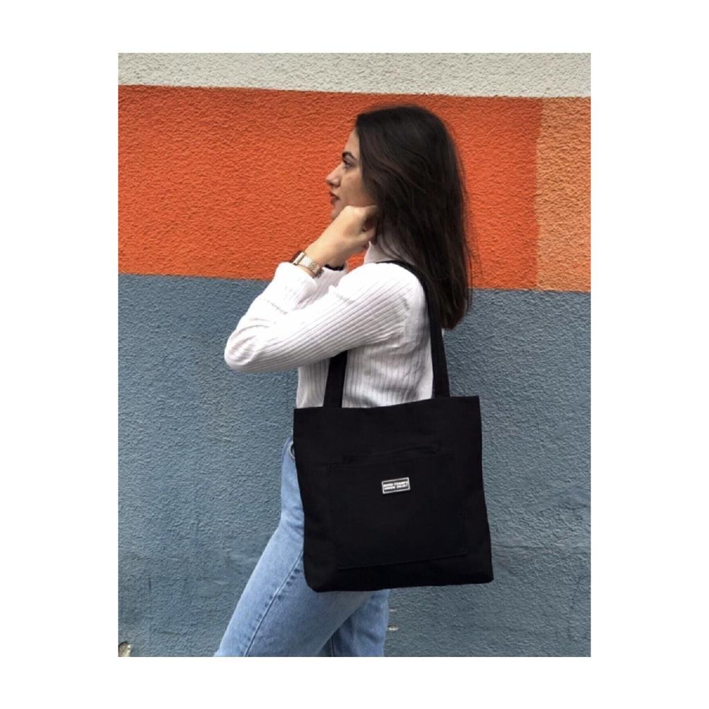 Mubo Women's Black Waterproof Fabric Zippered Hand, Arm And Shoulder Bag With 3 Compartments