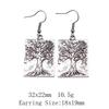 Graduation Kawaii Earrings Plant Tree Of Life Drop & Dangle Earring Art Supplies Long Earrings For Women