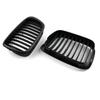 Front Fence Grill Grille ABS Matt Black Mesh For 2001 2002 2003 2004 BMW 5-Series E39