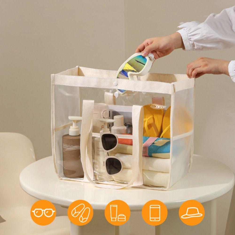 Водонепроницаемая сумка для хранения для плавания из ПВХ, пляжная сумка, простая прозрачная косметичка, предметы первой необходимости