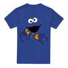 Sesame Street Unisex Adult Om Nom Cookie Monster Face T-Shirt