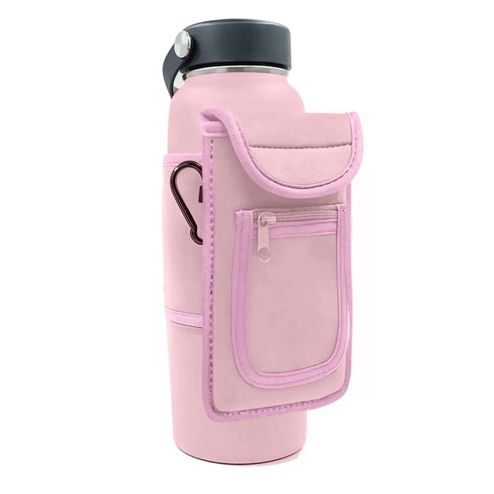 Portable Water Bottle Bag Large Capacity Magnetic Bottle Sleeve Gym Sling Bag  Gym Accessories