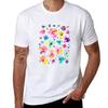 Watercolor Colorful Tropical Flowers Tshirt Casual Work Wear Tshirt