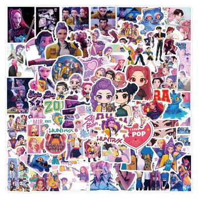 55-110 шт. K-POP Охотники на демонов Пленочные наклейки Телевизионные аксессуары Компьютерные декоративные наклейки Водонепроницаемый винил Игрушка Подарки для детей
