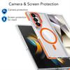 KEYSION Прозрачный магнитный чехол для MagSafe для Samsung Z Fold 7 6 5G Прозрачная противоударная задняя крышка для телефона для Galaxy Z Fold 6 7