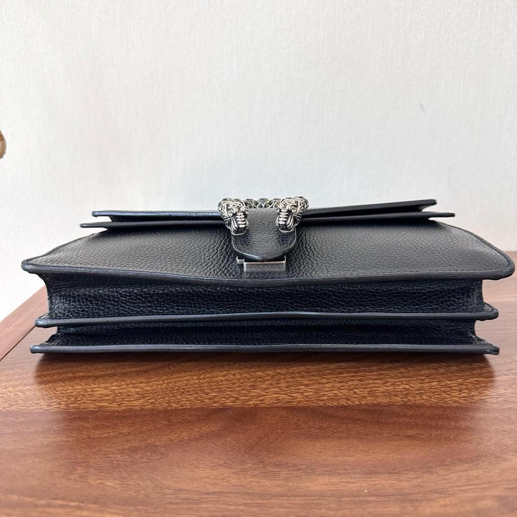[Pre-Owned] Dionysus Versatile Solid Color Tiger Head Buckle Chain Leather Handheld Crossbody Shoulder Bag Small - Good #72GG6Y