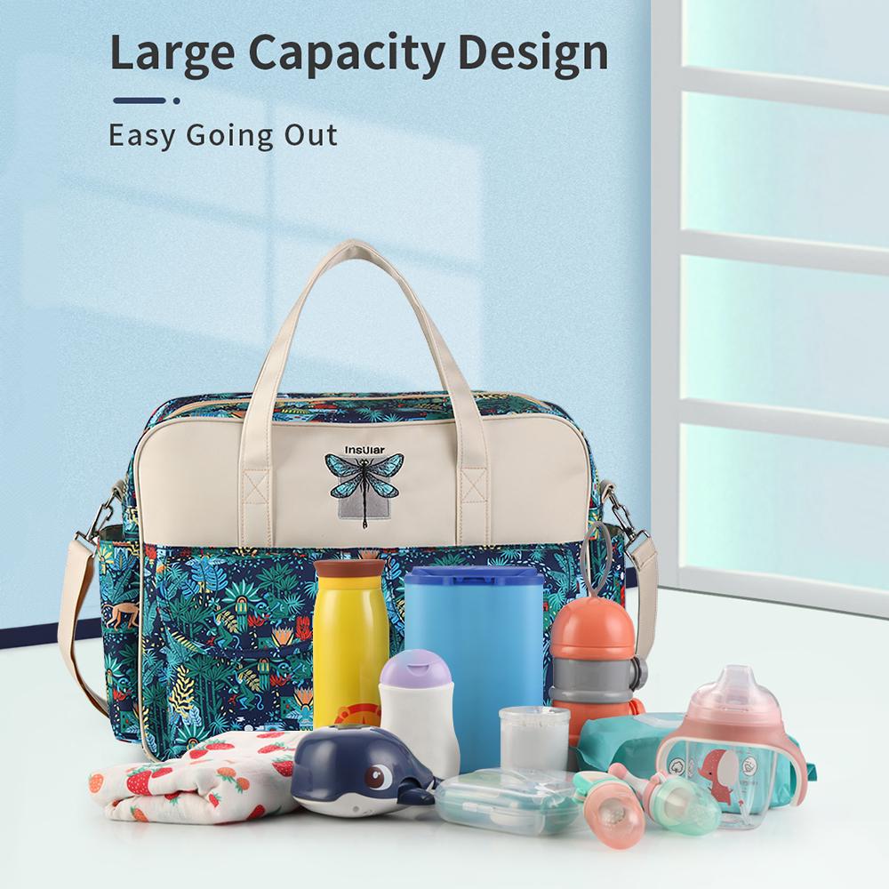 Сумка для детских подгузников, сумка через плечо, большая вместительная сумка для подгузников для мам, сумка для кормления, сумки-тоут для путешествий