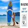 FunWater 11' SUP Touring Board Set – 10.5kg, 165kg capacity, 15cm thick – incl. paddle, pump, backpack – Blue - SUPFR02D