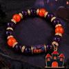 Colorful Beads Beaded Bracelet Elastic Ancient Castle Pumpkin Bracelet Pumpkin Bracelet  Halloween