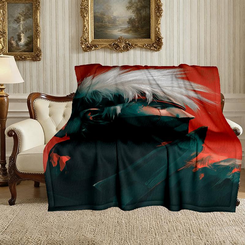 1pc Easy-Care naruto Blanket, Perfect for Couch, Bed, Home, Travel & More, Warm & Durable Printed Blanket