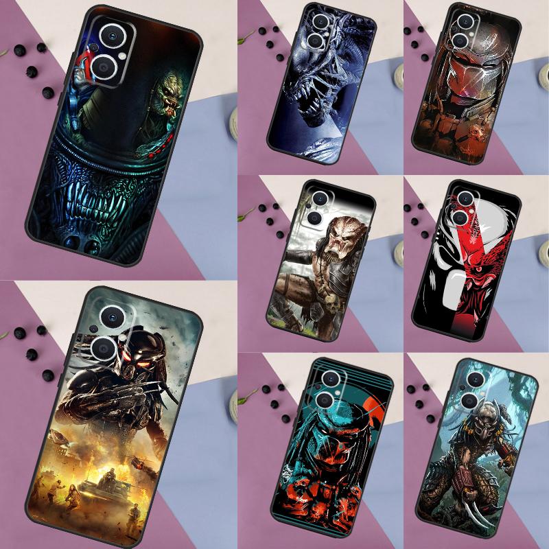 Alien Predator Case For OPPO Reno 13F 12F 11F 8T 7 8 10 11 12 13 Pro OPPO Find X8 Pro X6 X3 X5 Lite Cover
