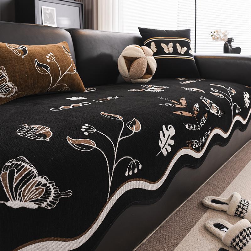 Premium French Chenille Special-Shaped Sofa Cushion, Universal In All Seasons, Non-Slip Cat Scratch Seat Cushion, Cover Cover Cloth