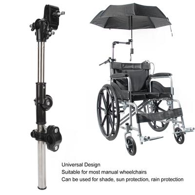 Держатель для зонта для инвалидной коляски Складная подставка для крепления зонта из нержавеющей стали для велосипедов, колясок