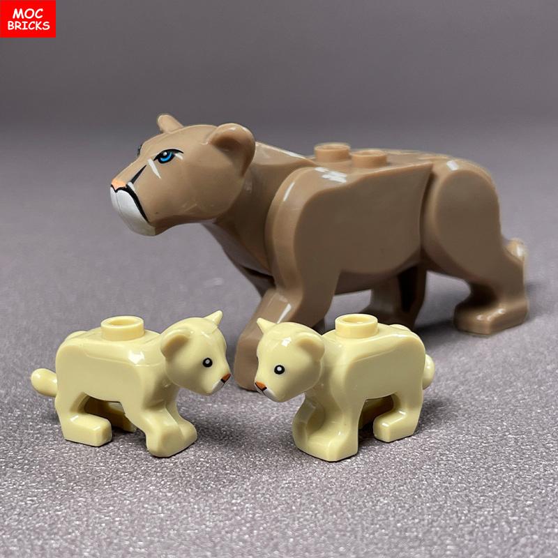 Кирпичики MOC Джунгли Подлесок Лесное животное Обезьяна Коза Жираф Птица Ночная сова Аксессуары Строительные блоки Игрушки-друзья Подарки