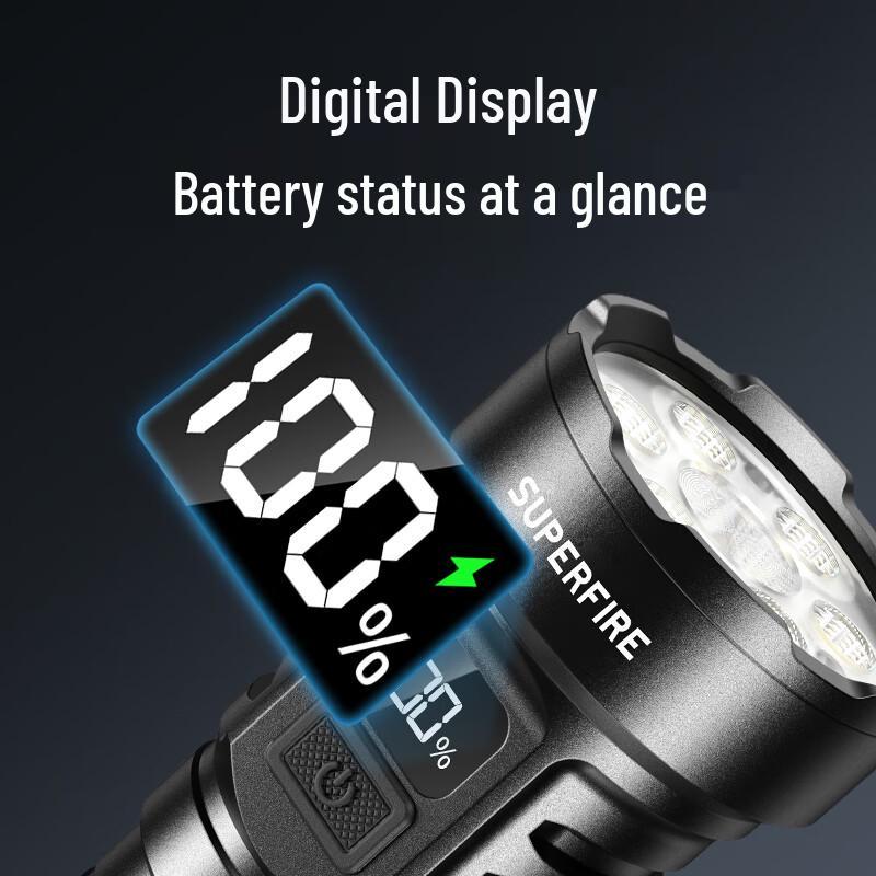SupFire L24 Multi-Mode 7-Core LED Rechargeable Flashlight