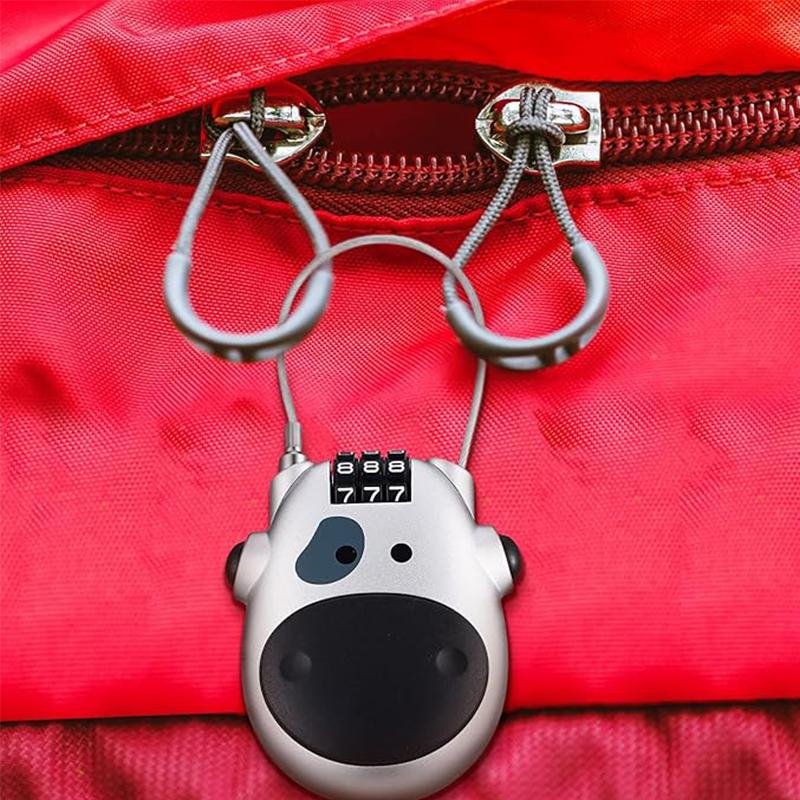 Кабельный кодовый замок Регулируемые кабельные кодовые замки 3-значный кодовый замок Защитный кабельный комбинированный стальной кабельный замок