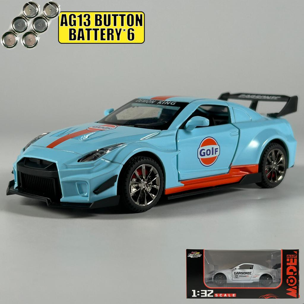 1:32 Nissan GTR CSR2 Alloy Metal Diecast Model Car Home Decoration & Collectibles Hobby Display Ornaments Holiday Present Gifts